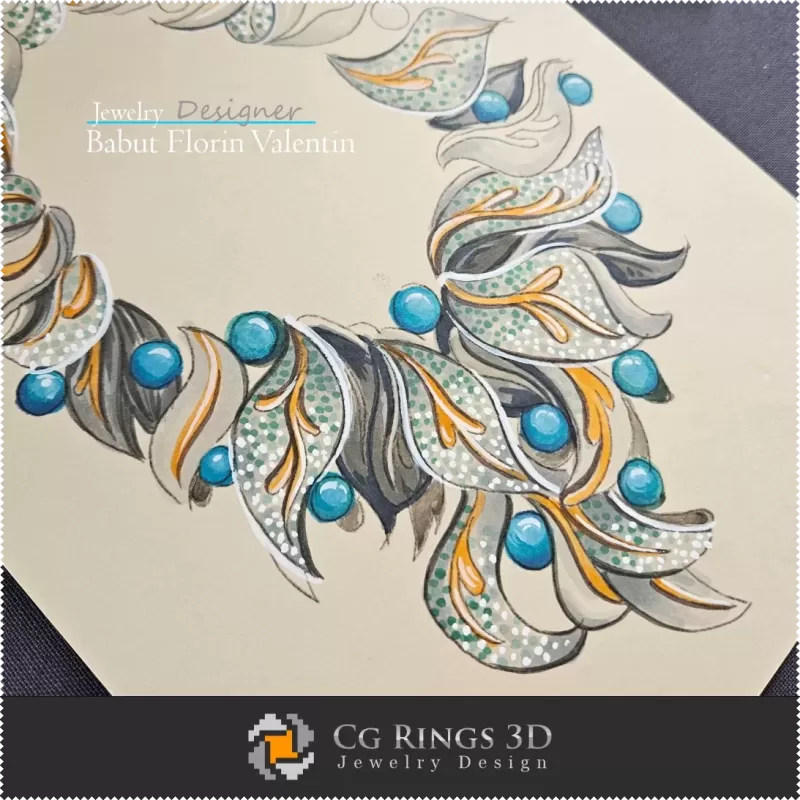 Schizzo di Collana - Design di Gioielli