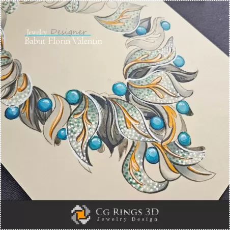 Schizzo di Collana - Design di Gioielli