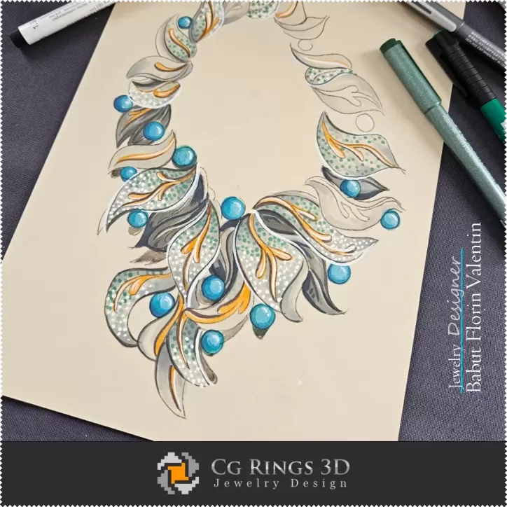 Boceto de collar - Diseño de joyas