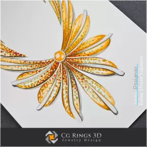 Boceto de Collar-Diseño de Joyería