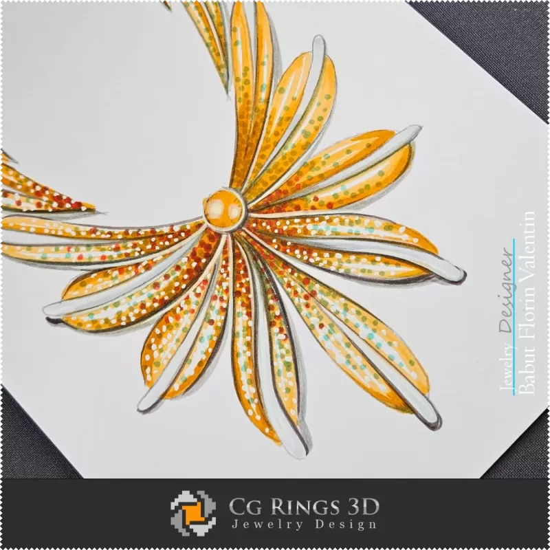 Schizzo Collana - Design Gioielli