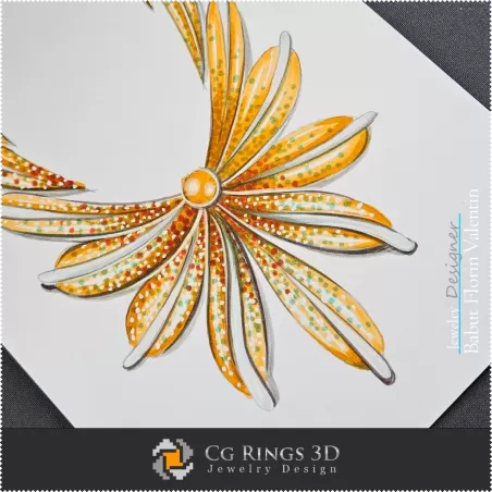 Schizzo Collana - Design Gioielli