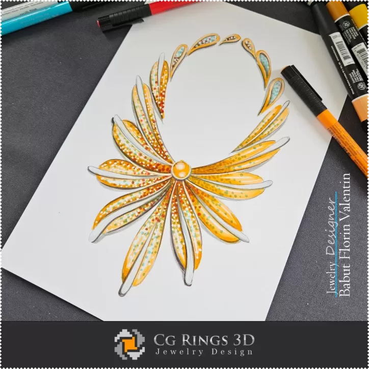 Necklace Sketch-Jewelry Design