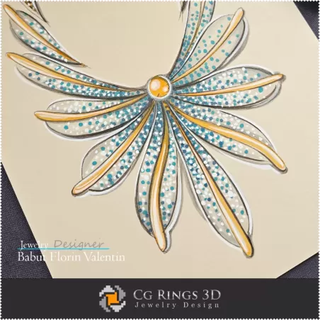 Schizzo di Collana - Design di Gioielli