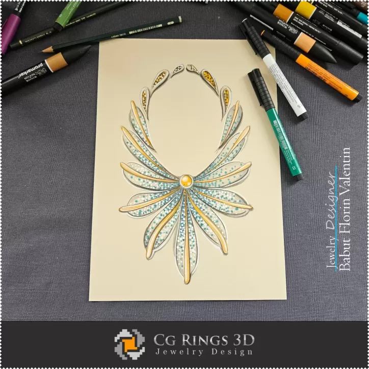 Necklace Sketch-Jewelry Design