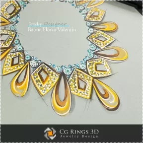 Schizzo Collana-Design Gioielli