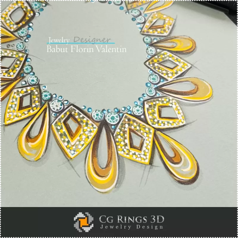 Schizzo Collana-Design Gioielli