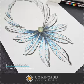 Necklace Sketch-Jewelry Design