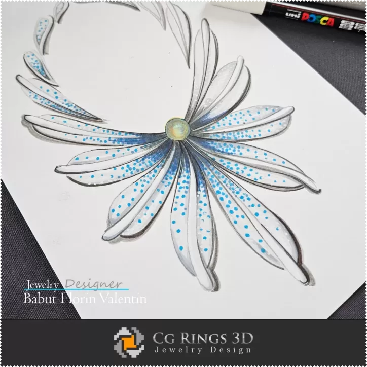 Schizzo Collana - Design Gioielli