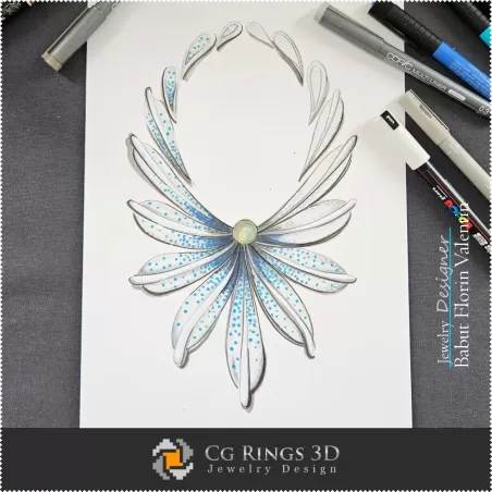 Necklace Sketch-Jewelry Design