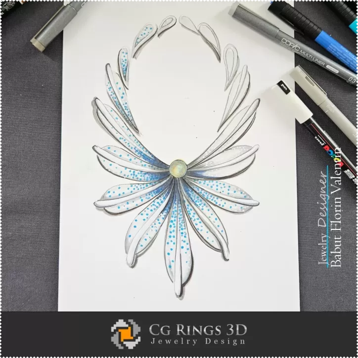 Schizzo Collana - Design Gioielli