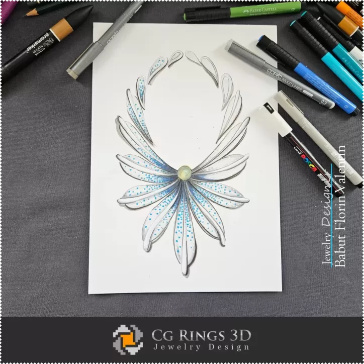 Necklace Sketch-Jewelry Design