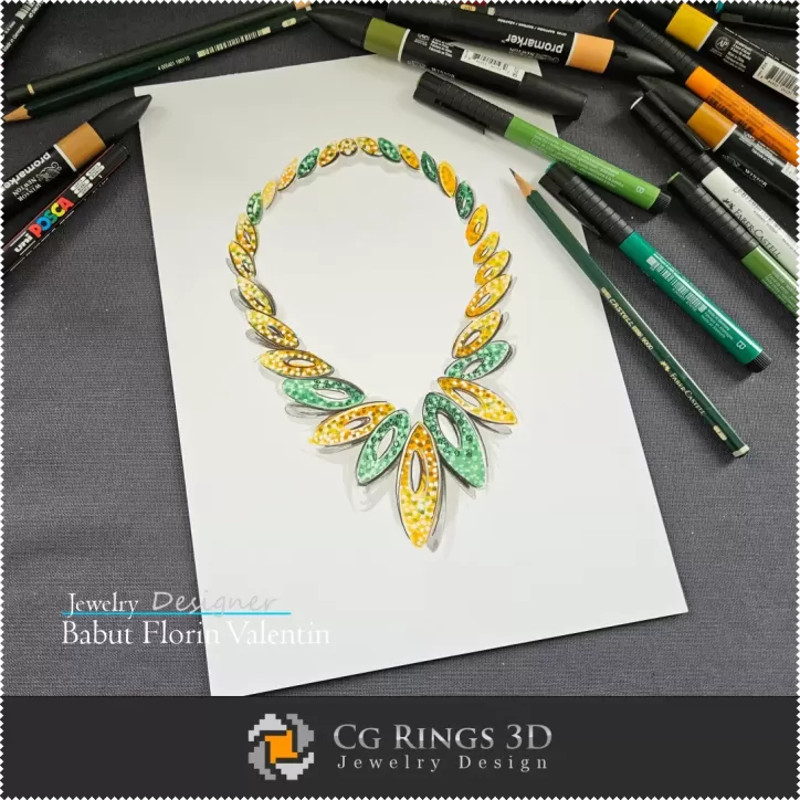 Necklace Sketch-Jewelry Design