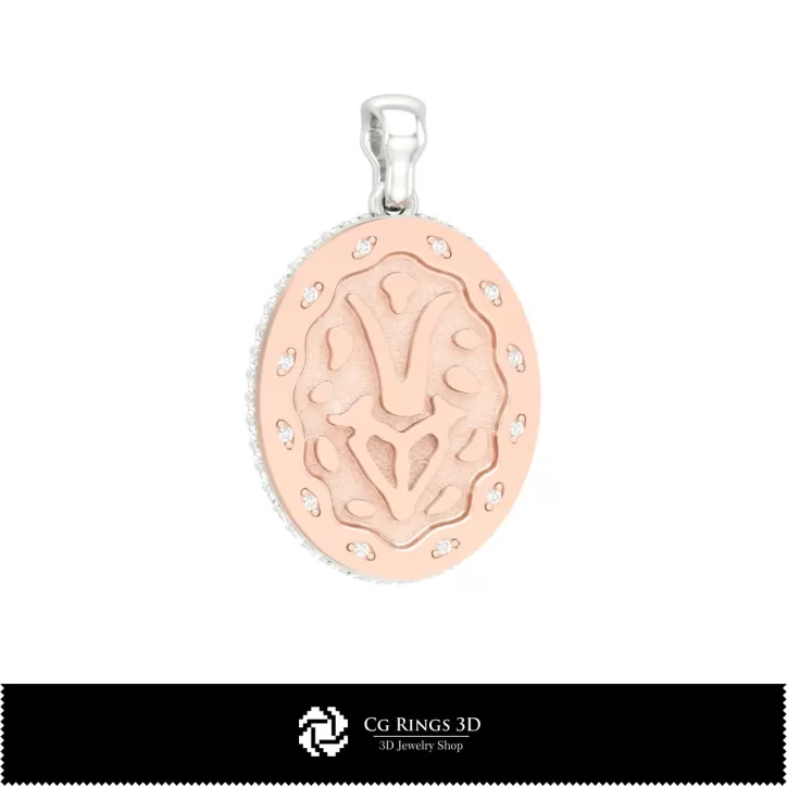Ciondolo 3D Donna Capricorno Zodiaco