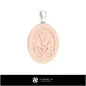 Pendentif Zodiaque Capricorne 3D pour Femme