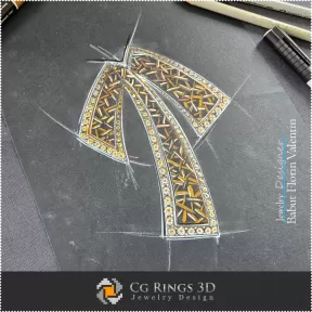 Schizzo Pendente Zodiaco Ariete - Design Gioielli