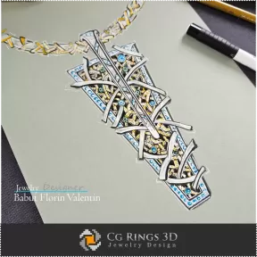 Boceto de colgante-Diseño de joyas