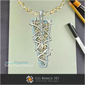 Croquis Pendentif - Joaillerie Design