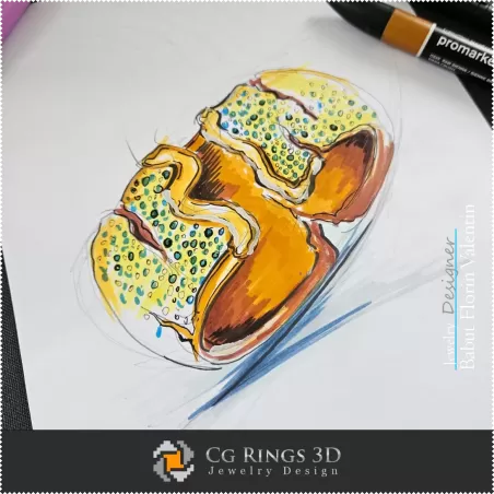 素描手链 - 珠宝设计