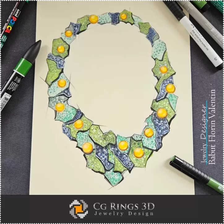 Boceto de Collar - Diseño de Joyería Boceto de Collar - Diseño de Joyería