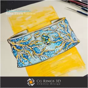 Armband-Skizze - Schmuckdesign