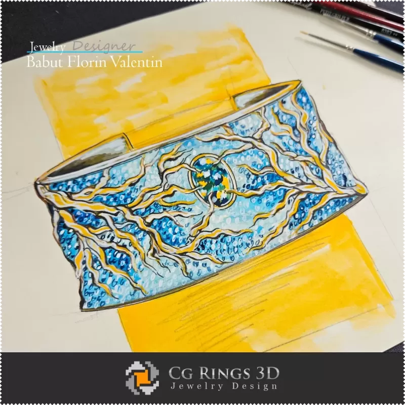 手链草图 - 珠宝设计