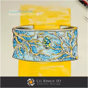 Boceto de Pulsera - Diseño de Joyería