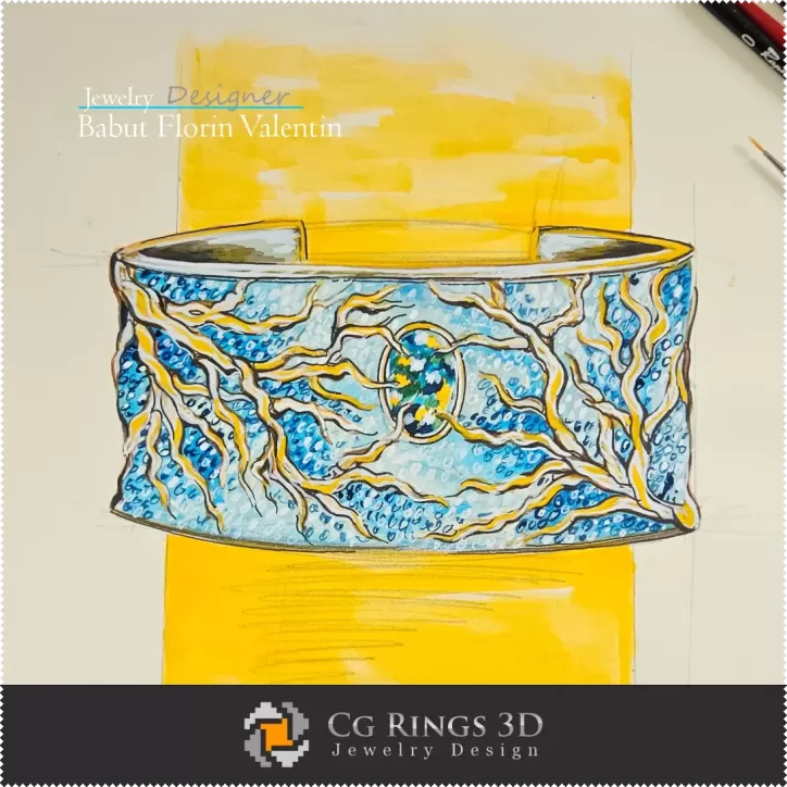 Armband-Skizze - Schmuckdesign