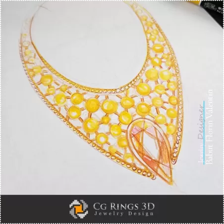 Necklace Sketch-Jewelry Design