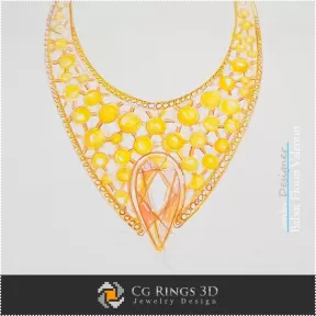 Schizzo di Collana - Design di Gioielli