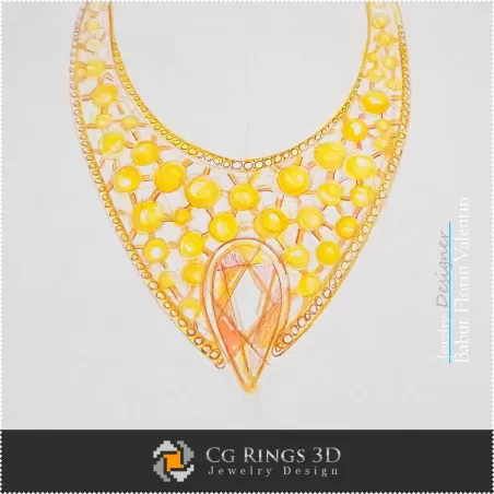 Boceto de collar-Diseño de joyería