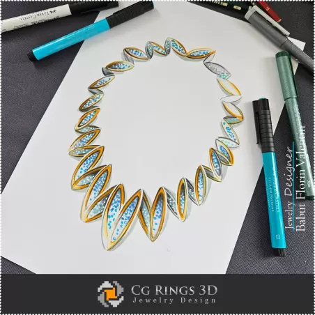 Necklace Sketch-Jewelry Design