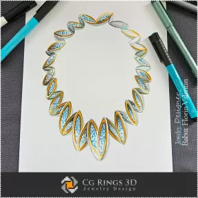 Boceto de Collar - Diseño de Joyería