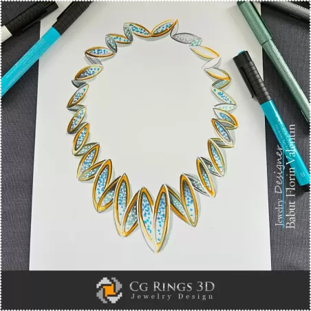 Necklace Sketch-Jewelry Design