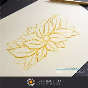 Boceto de pulsera - Diseño de joyería