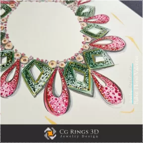 Schizzo di Collana - Design di Gioielli