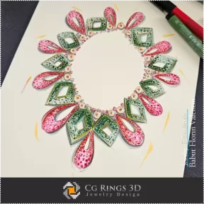 Schizzo di Collana - Design di Gioielli