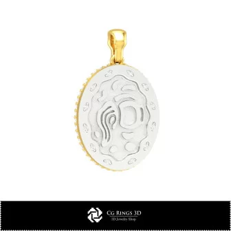 3D Women's Aquarius Zodiac Pendant Home, Jewelry 3D CAD, Pendants 3D CAD , 3D Zodiac Pendants