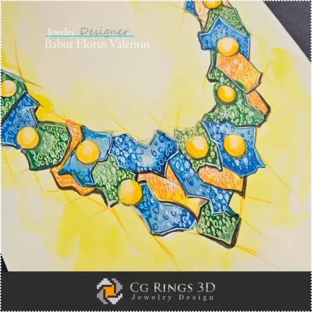 Schizzo di Collana - Design di Gioielli