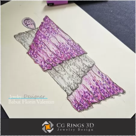 Schizzo di Ciondolo-Design Gioielli