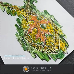 Boceto de Collar - Diseño de Joyería