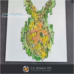 Boceto de Collar - Diseño de Joyería