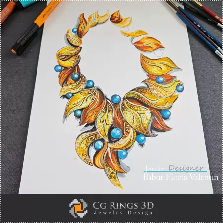 Necklace Sketch-Jewelry Design