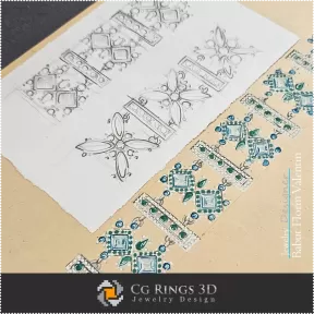 Boceto de pulsera - Diseño de joyería