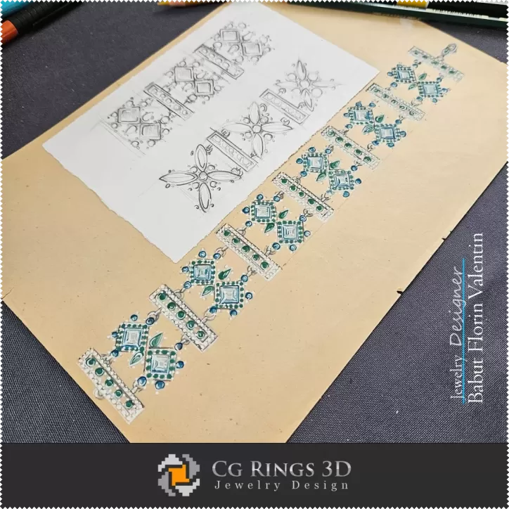Schizzo di Bracciale - Design di Gioielli