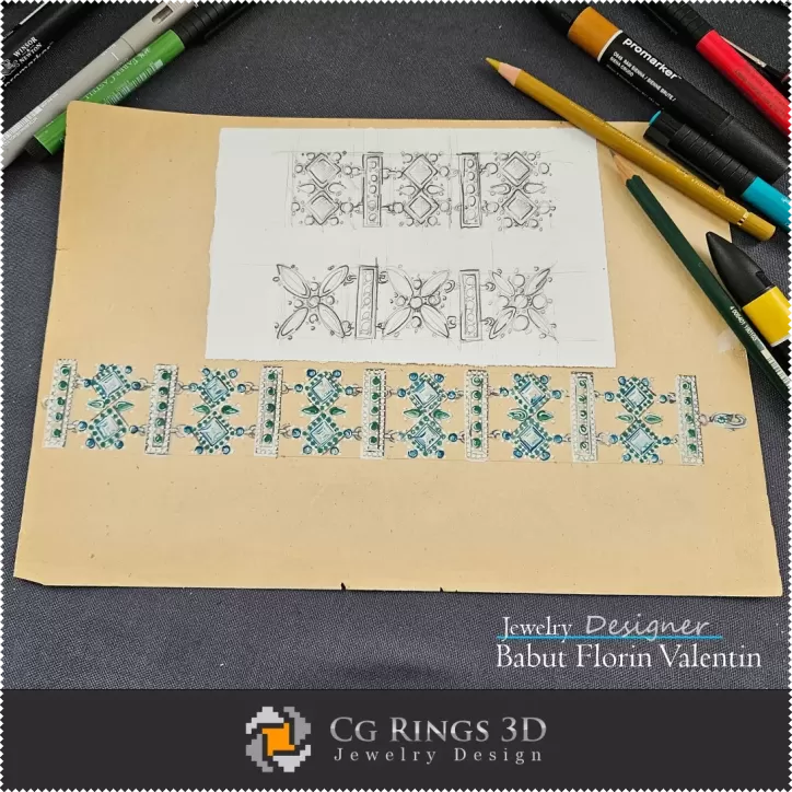 Schizzo di Bracciale - Design di Gioielli