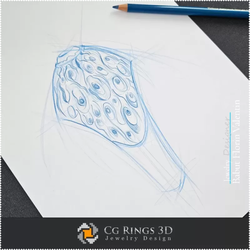 Ring-Skizze–Schmuckdesign