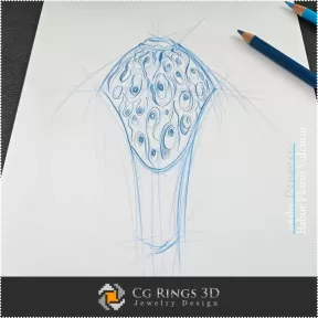 Boceto de anillo - Diseño de joyas