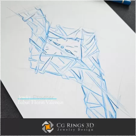 Boceto de reloj-Diseño de joyas