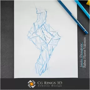 Boceto de reloj-Diseño de joyas